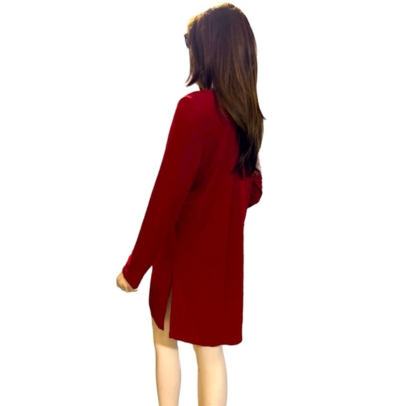 Josephine Chaus Red Button- Down Shirt Dress - Picture 3 of 3